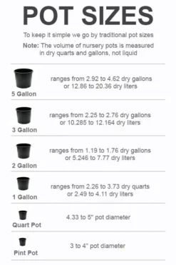 Featured Products -Lawn Starter Shop pot size chart 2022 233